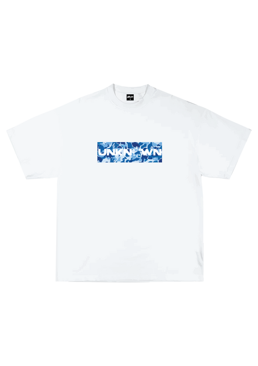 BLUE CAMO BOX TEE