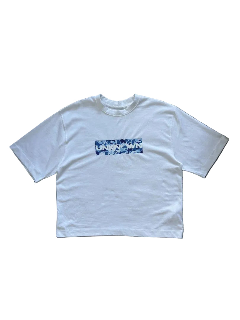 BLUE CAMO BOX TEE