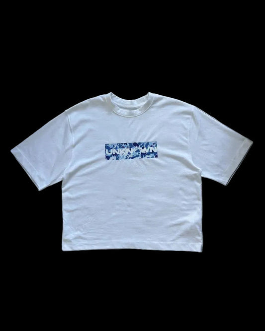 BLUE CAMO BOX TEE