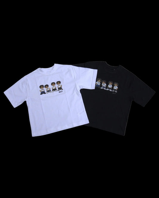 WHITE + BLACK GANG TEE BUNDLE